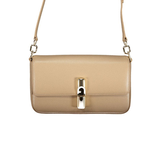 Furla Beige Leather Handbag