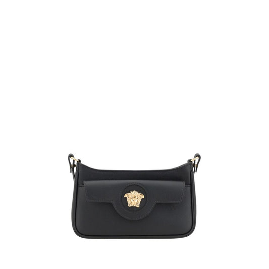 Versace Black Calf Leather Bos Taurus Shoulder Bag