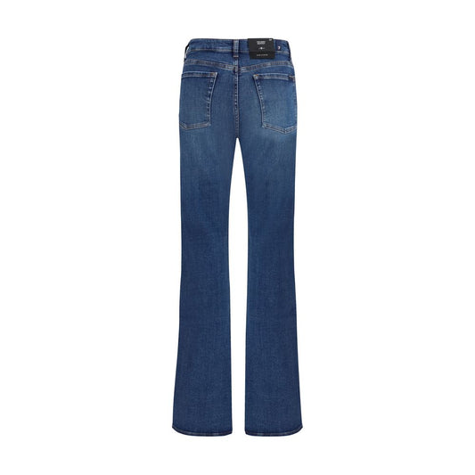 7FOR Blue Cotton Bootcut Jeans
