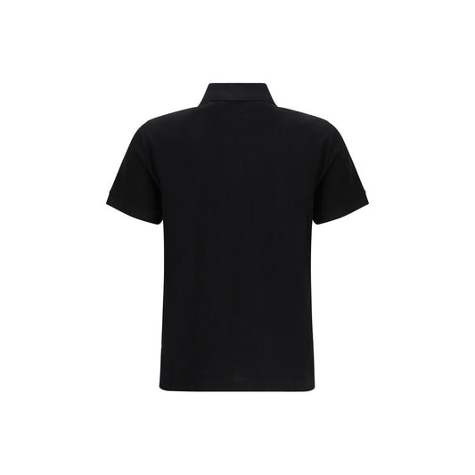 Fendi Black Cotton Polo Shirt