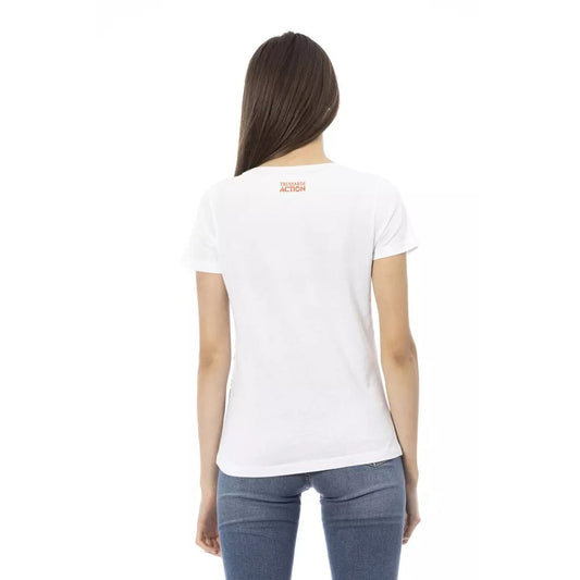 Trussardi Action White Cotton Top