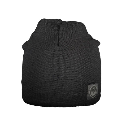 North Sails Black Wool Men's Cap