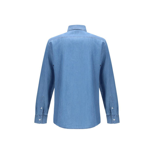 Brunello Cucinelli Blue Denim Shirt