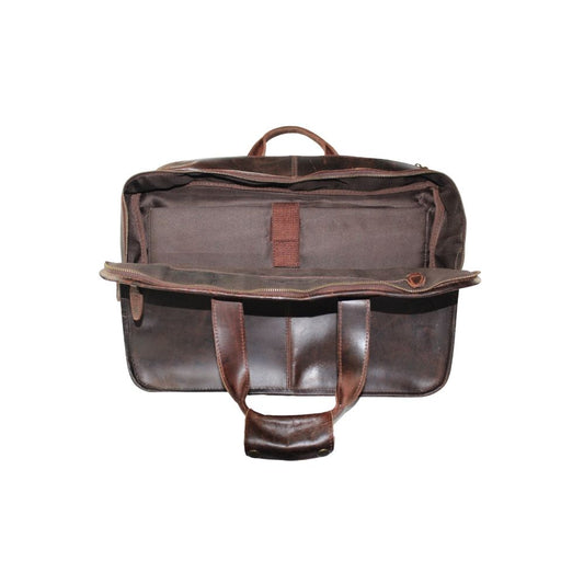 Vintage Handmade Chocolate Leather Briefcase for Men