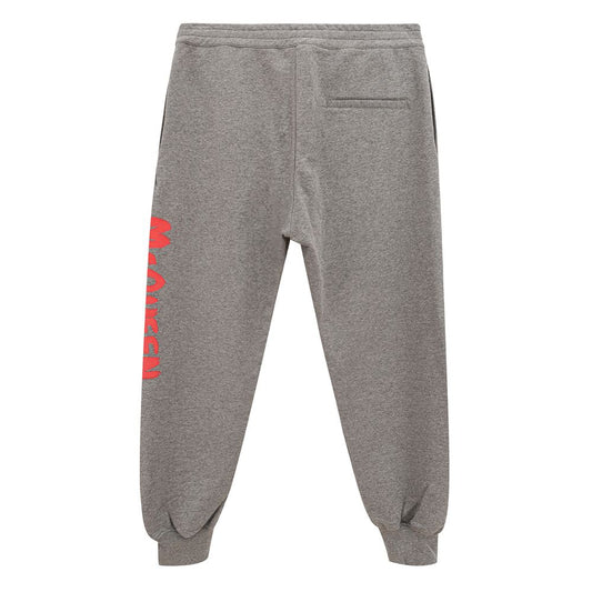 Alexander McQueen Chic Gray Cotton Blend Trousers