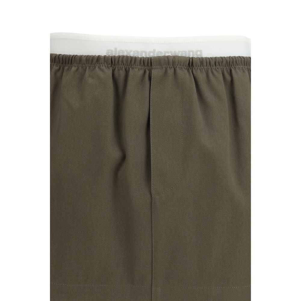Alexander Wang Bicolor Cotton Mini Skirt