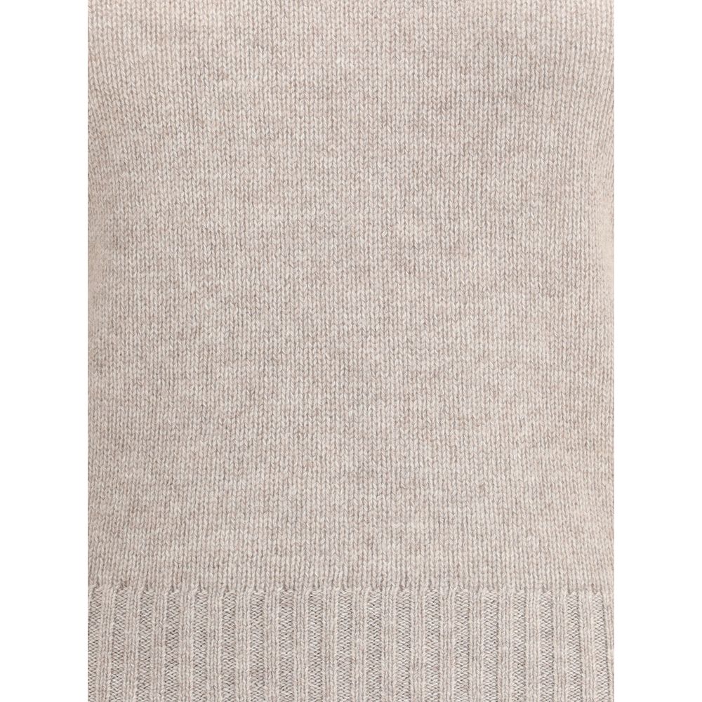 Allude Beige Cashmere Cashmere Sweater Copy