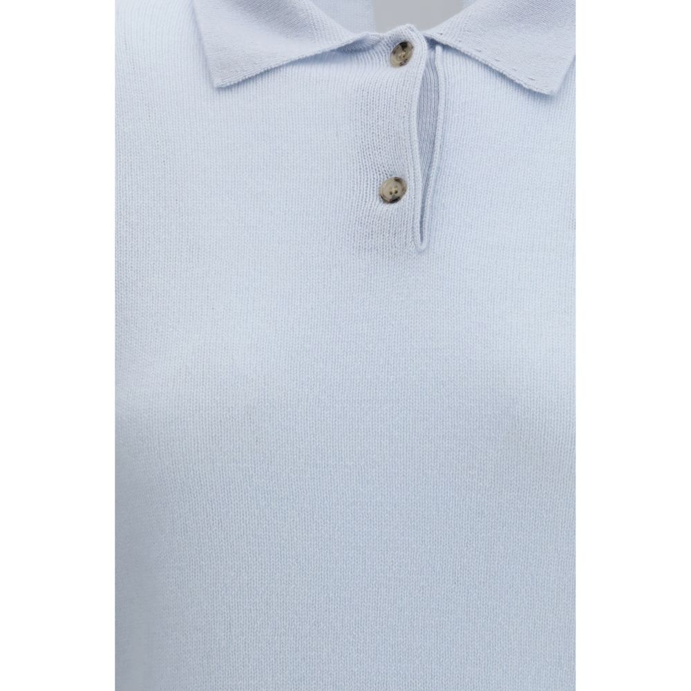 Allude Light Blue Cashmere Dress Shirt