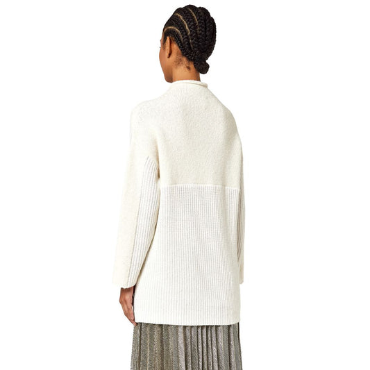 Alpha Studio White Wool Riciclata Sweater