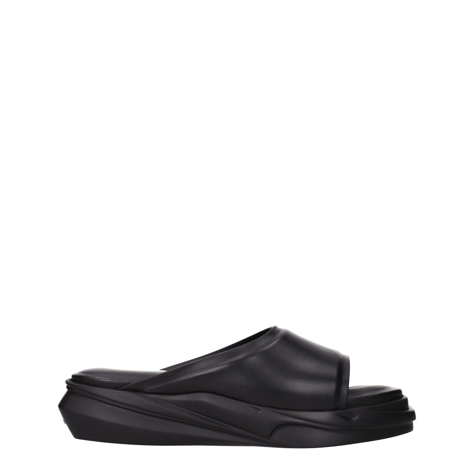 Alyx Black Leather Slipper