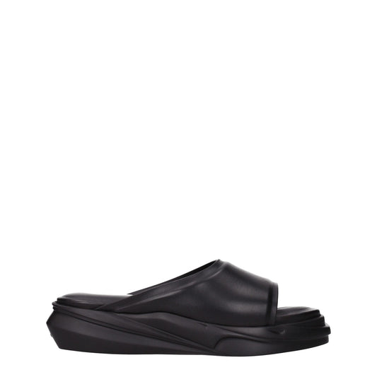 Alyx Black Leather Slipper