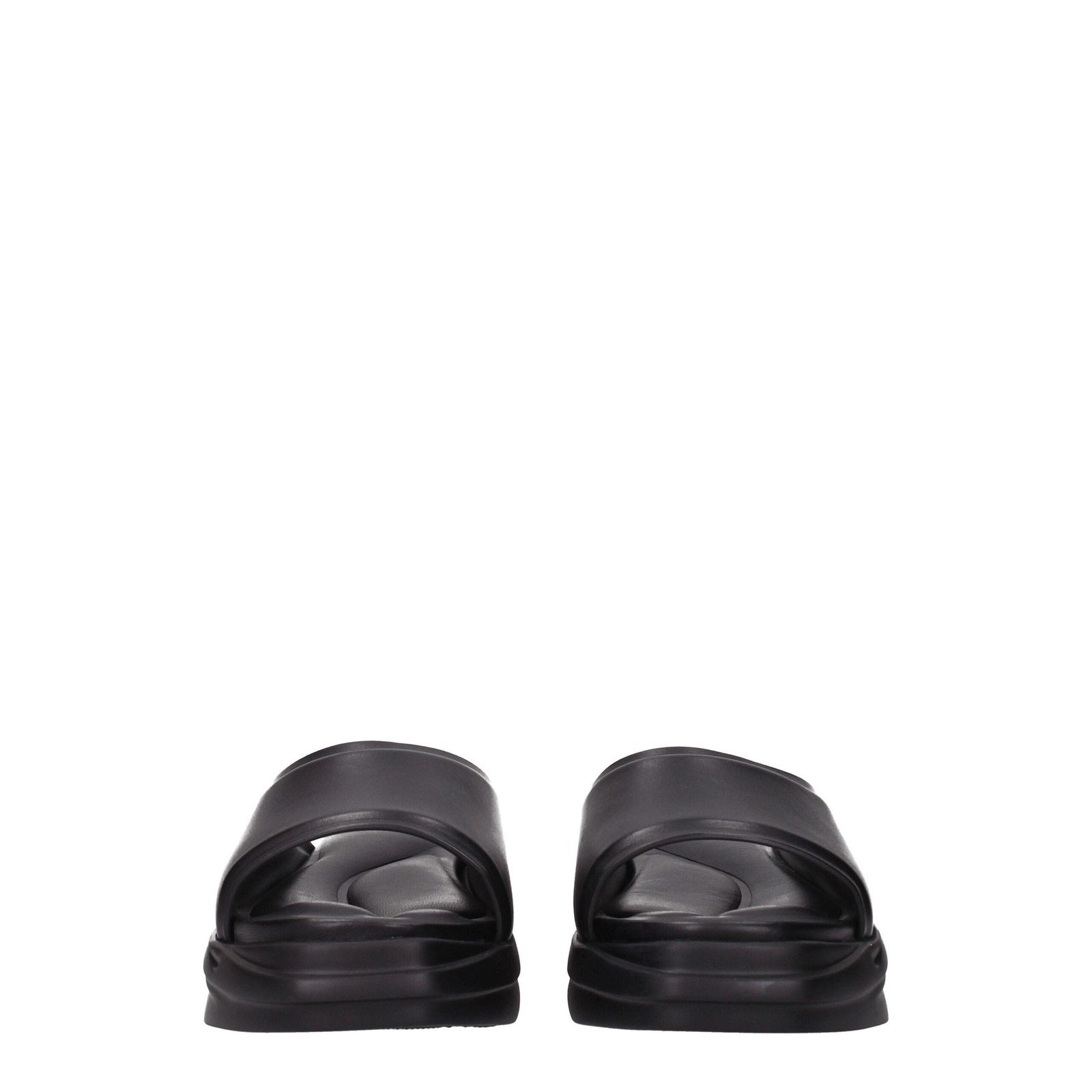 Alyx Black Leather Slipper
