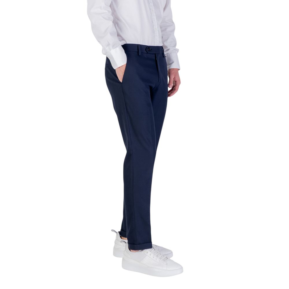 Antony Morato Blue Polyester Skinny Pants
