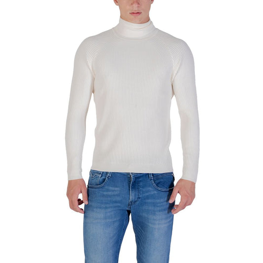 Antony Morato Cream Viscose Turtleneck