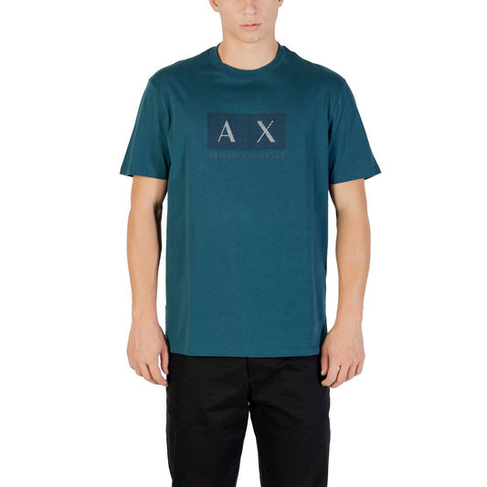 Armani Exchange Black Cotton T-Shirt