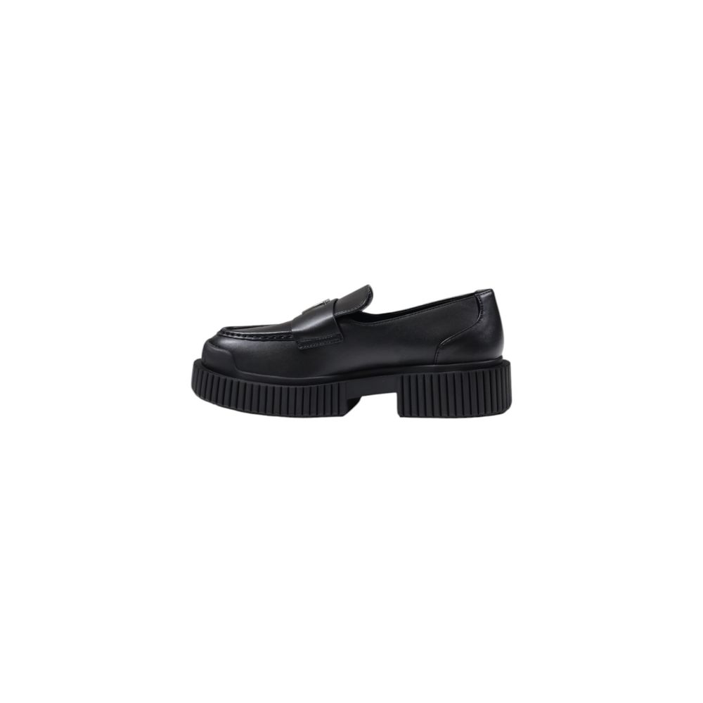 Armani Exchange Black Leather Platform