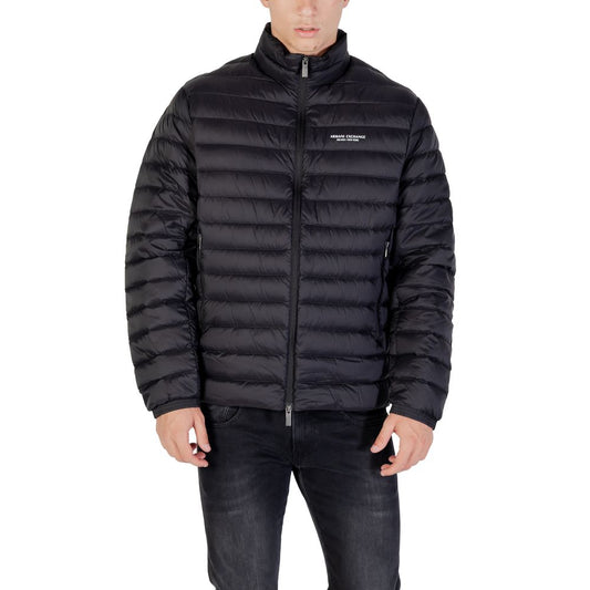 Armani Exchange Black Polyamide Coat