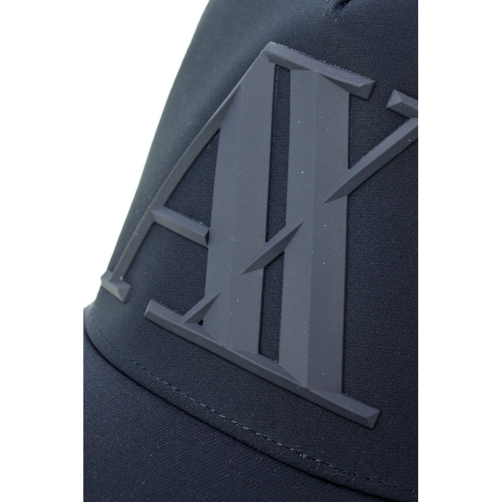 Armani Exchange Blue Polyester Caps Baseball Hat