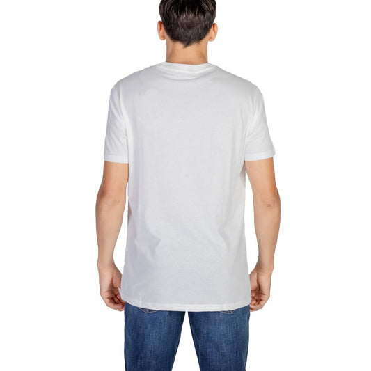 Armani Exchange Cream Cotton T-Shirt