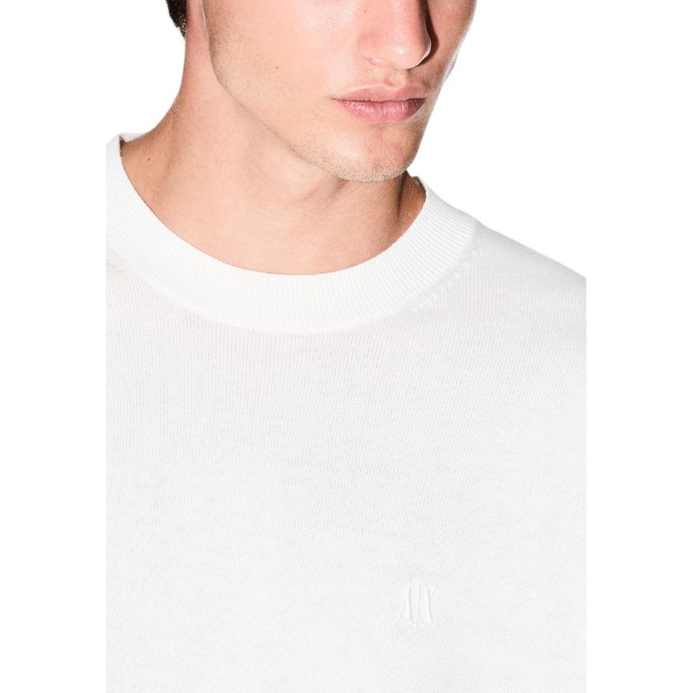 Armani Exchange Cream Viscose Sweatshirt