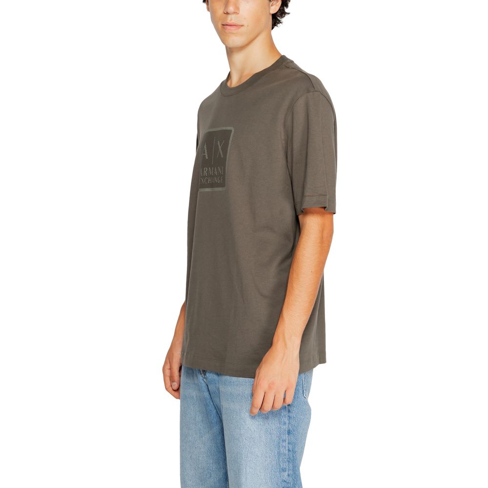 Armani Exchange Green Cotton T-Shirt