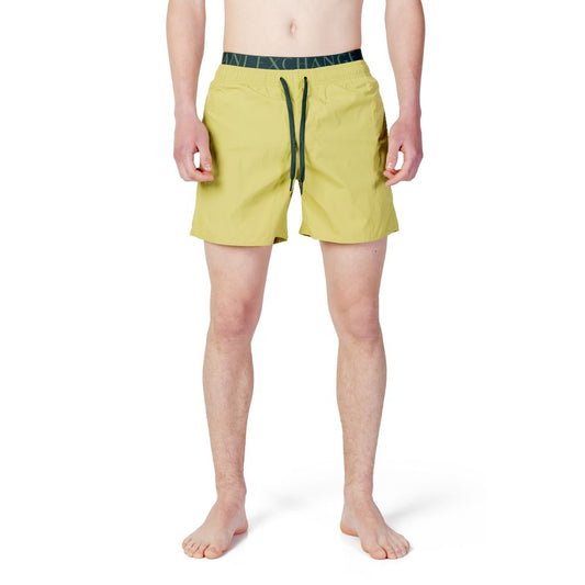 Armani Exchange Green Polyester Swimwear