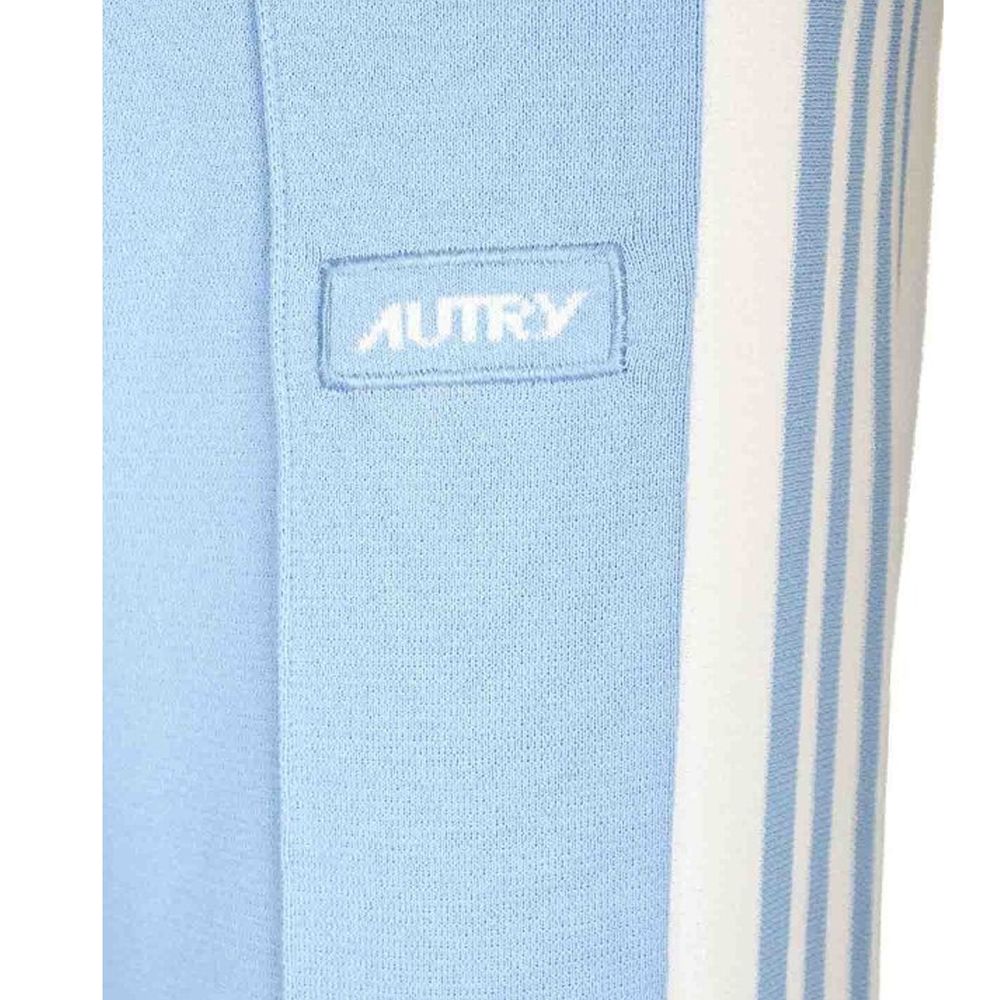 Autry Blue Nylon Joggers Workout Pants