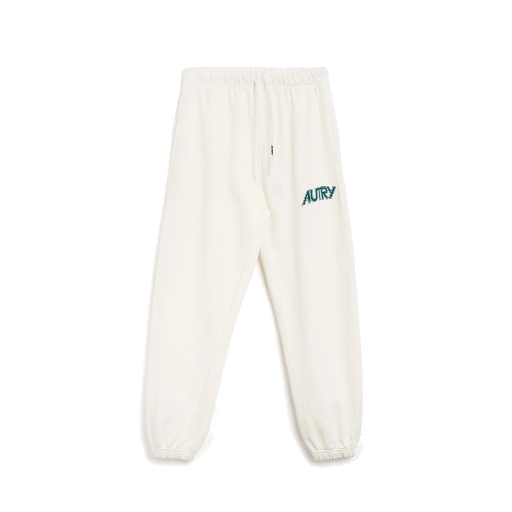 Autry White Cotton Joggers Workout Pants