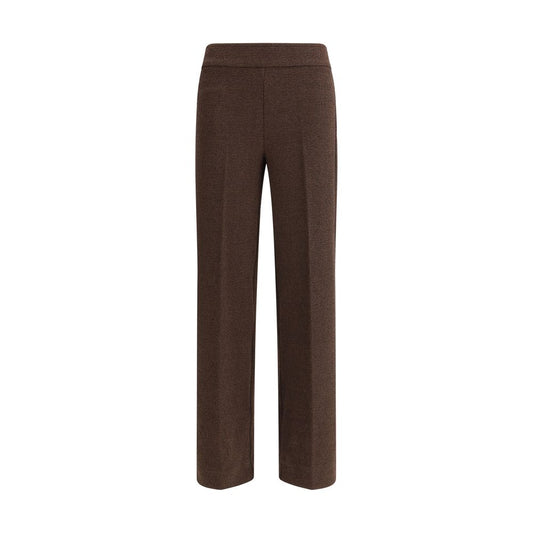 Avenue Montaigne Brown Polyester Casual Pants