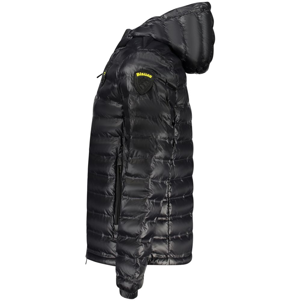 Blauer Black Polyamide Shell Jacket