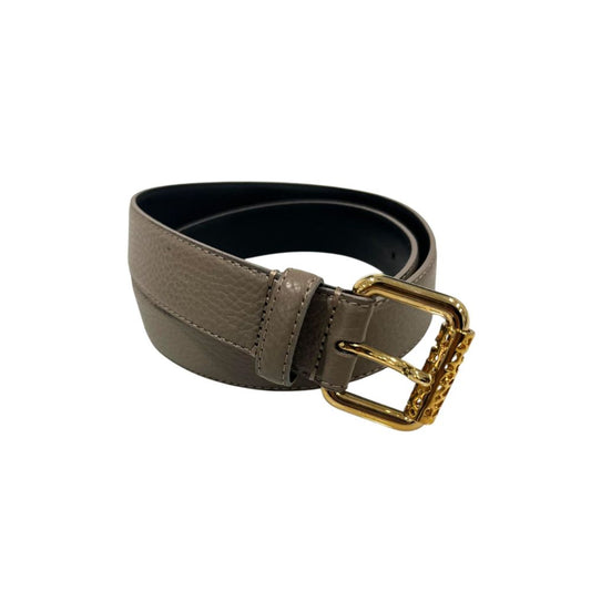 Borbonese Grey Leather Women Belt