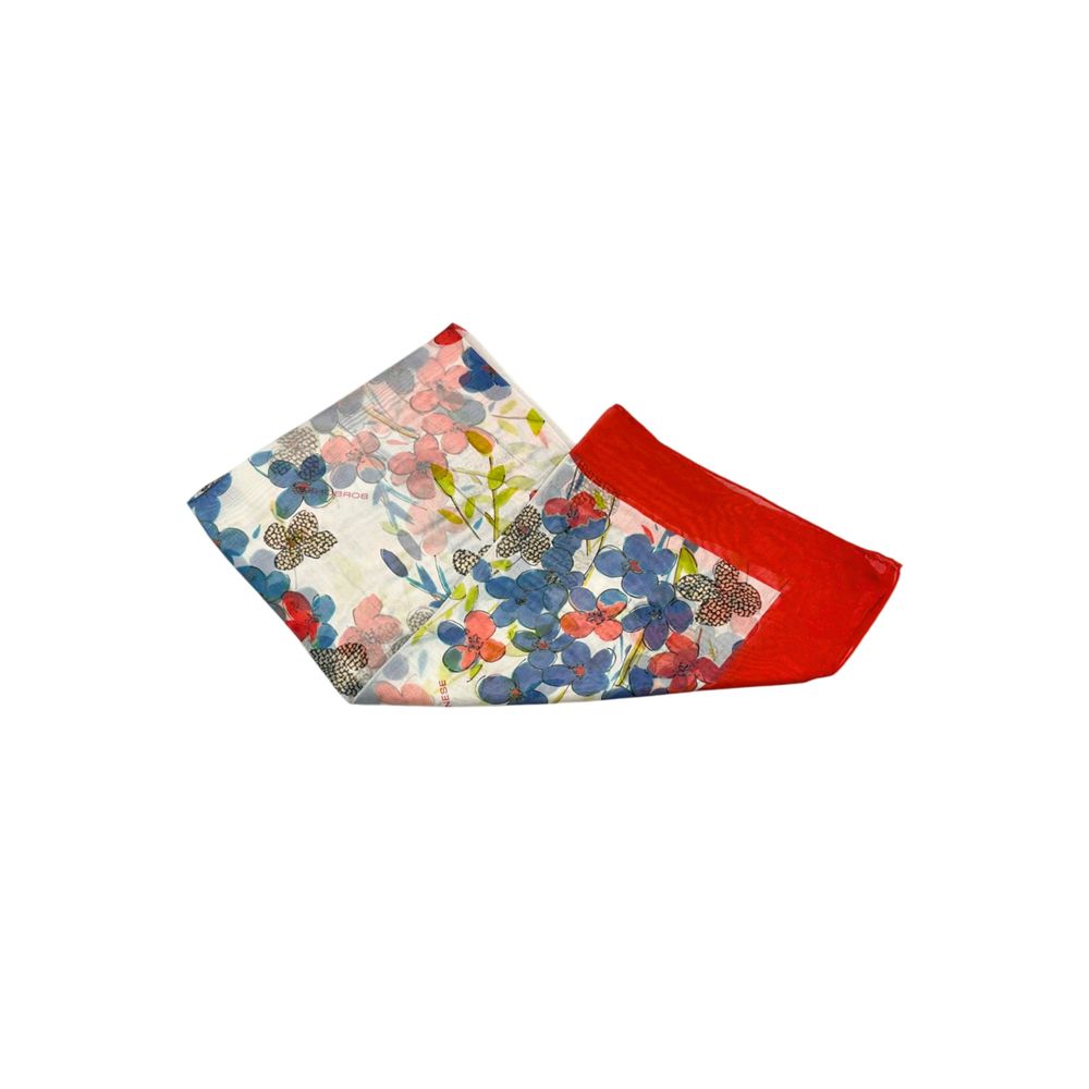 Borbonese Red Silk Women Scarf