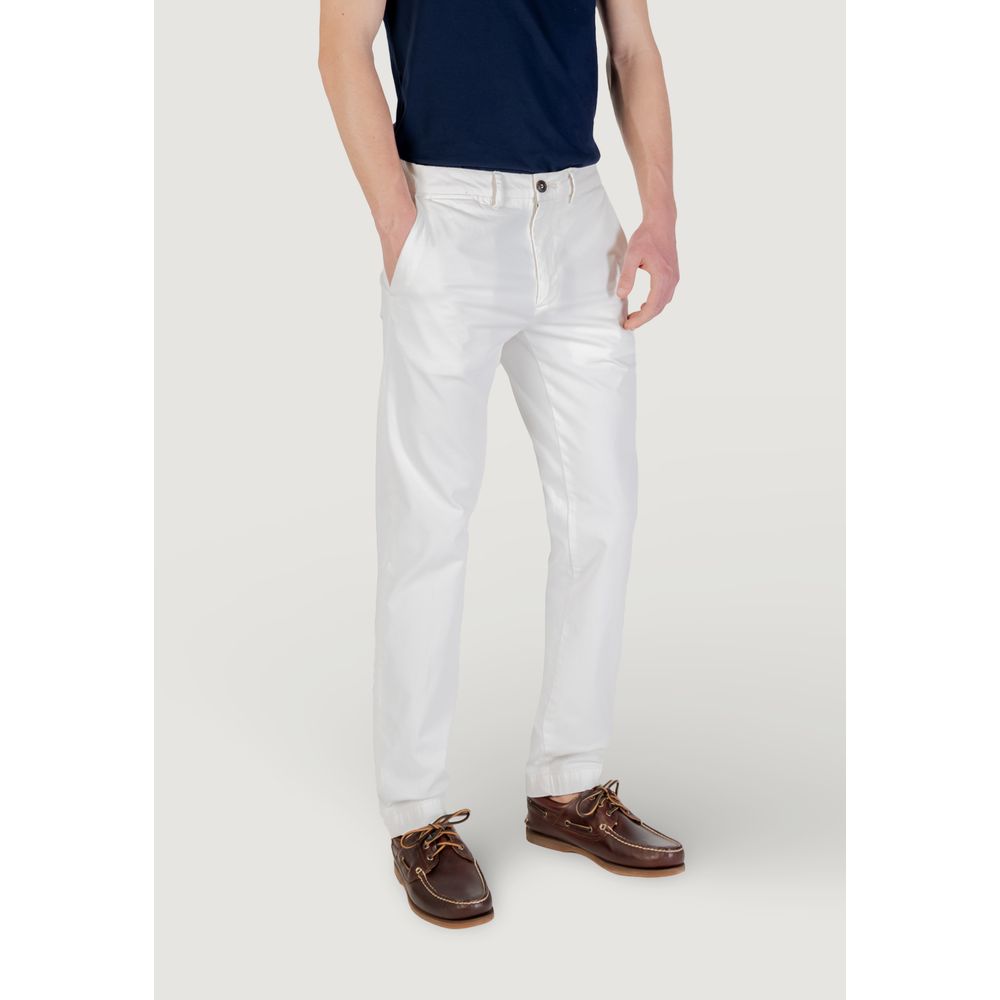 Borghese White Cotton Skinny Pant