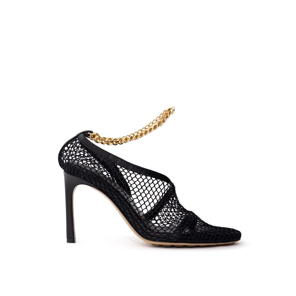 Bottega Veneta Black Leather Sandal