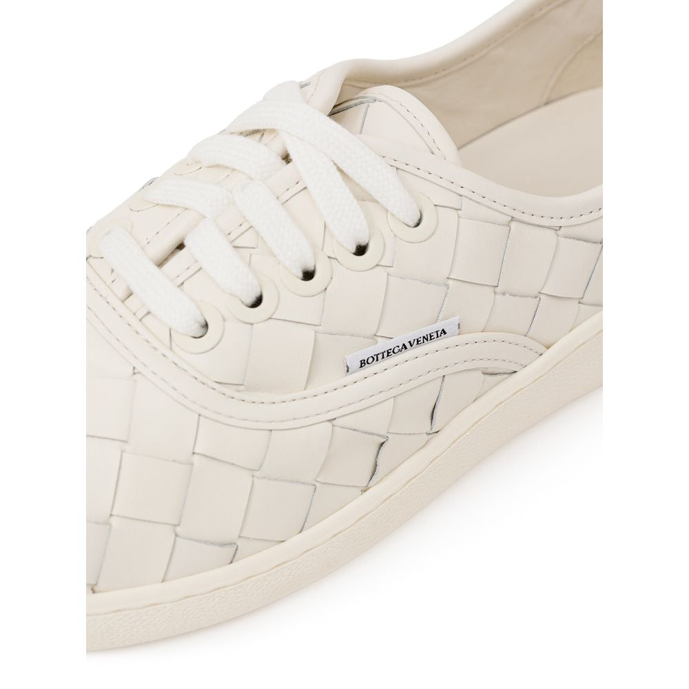 Bottega Veneta White Leather Sneaker