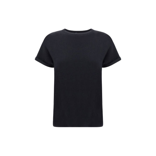 Brunello Cucinelli Black Nylon T-Shirt