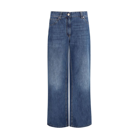 Brunello Cucinelli Blue Cotton Jeans Denim