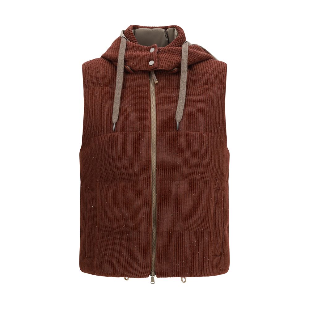 Brunello Cucinelli Brown Cotton Jackets And Coat