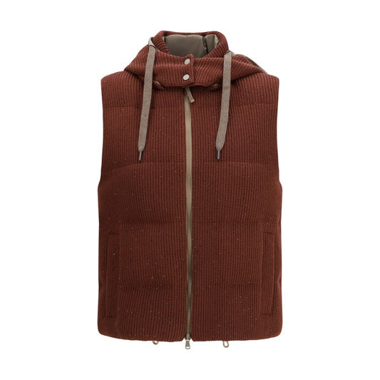 Brunello Cucinelli Brown Cotton Jackets And Coat