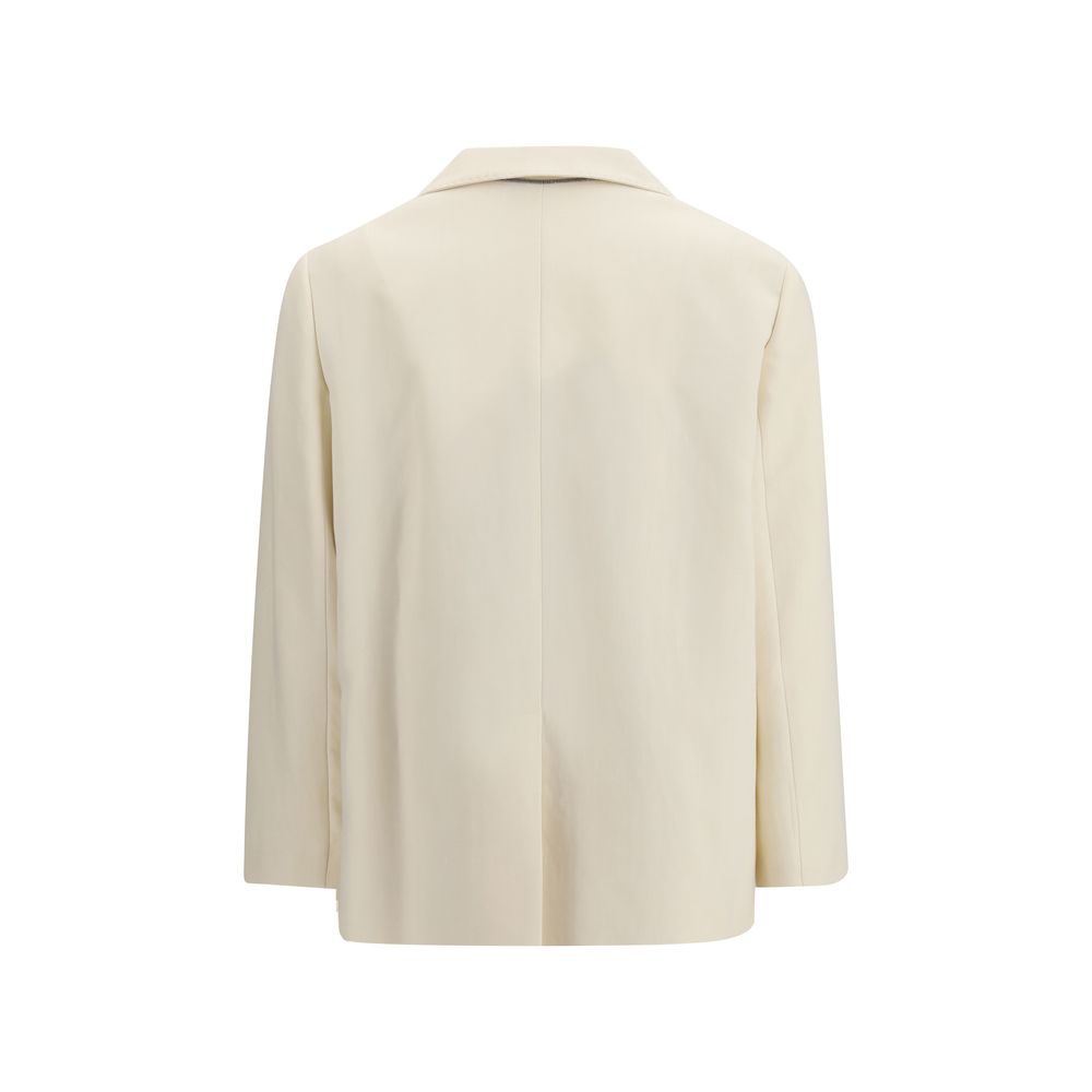 Brunello Cucinelli Cream Viscose Jackets And Coat
