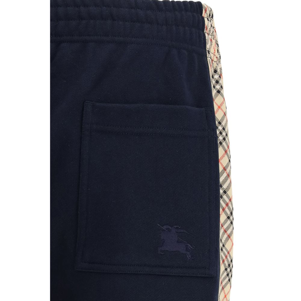 Burberry Blue Cotton Joggers Workout Pants
