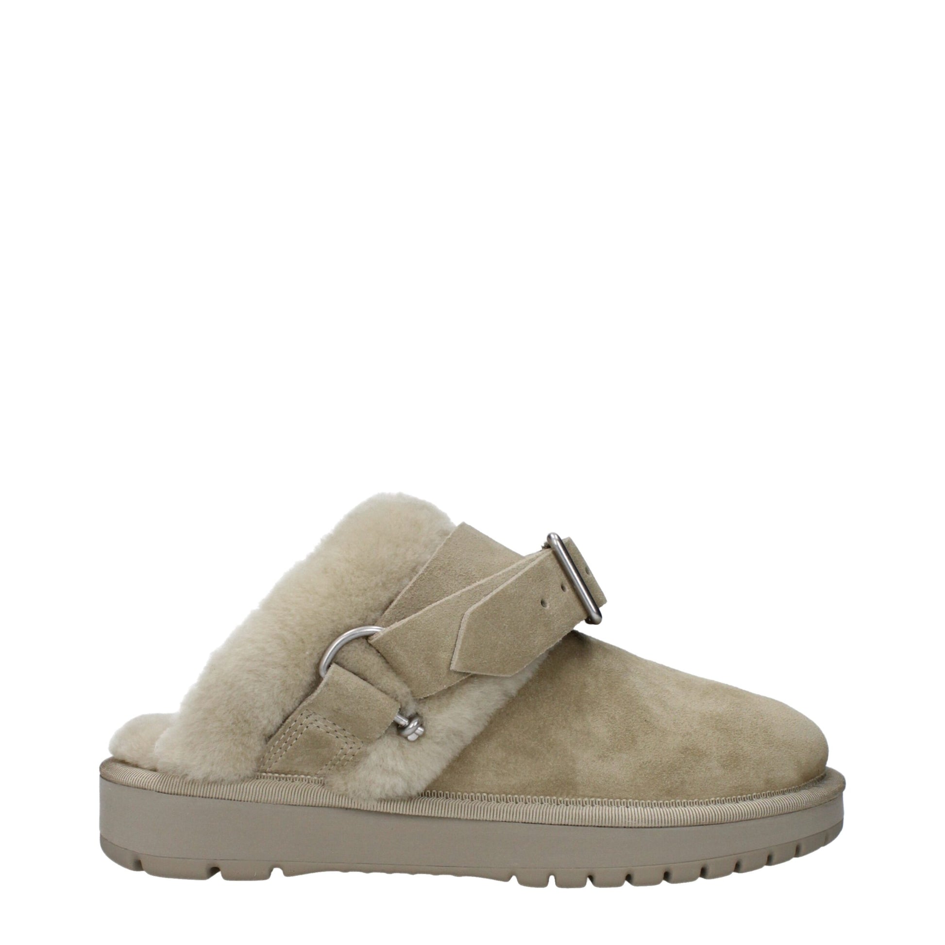 Burberry Green Leather Slipper