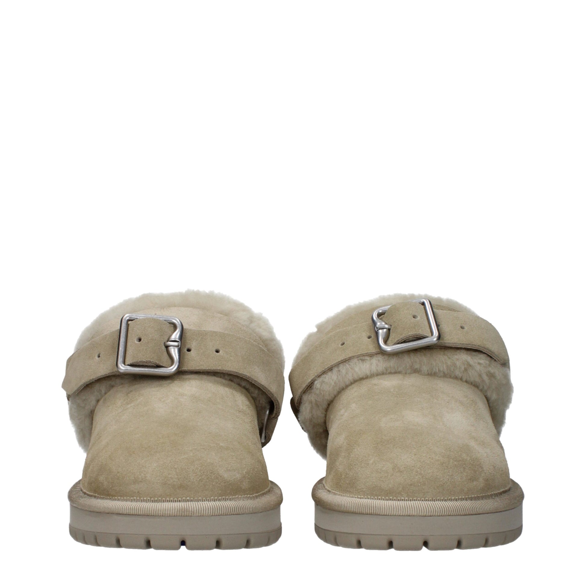 Burberry Green Leather Slipper