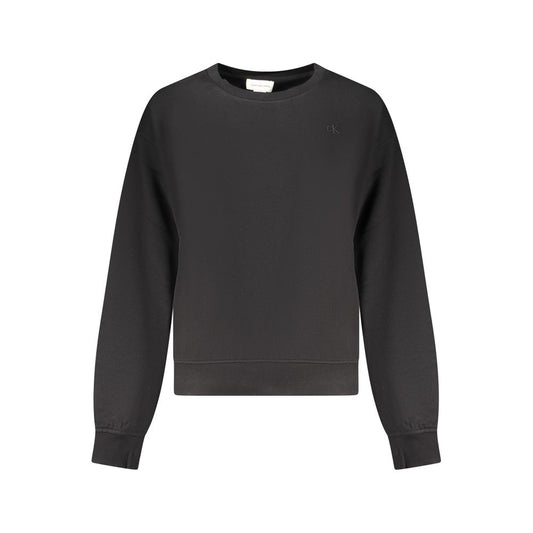 Calvin Klein Black Cotton Women Sweatshirt