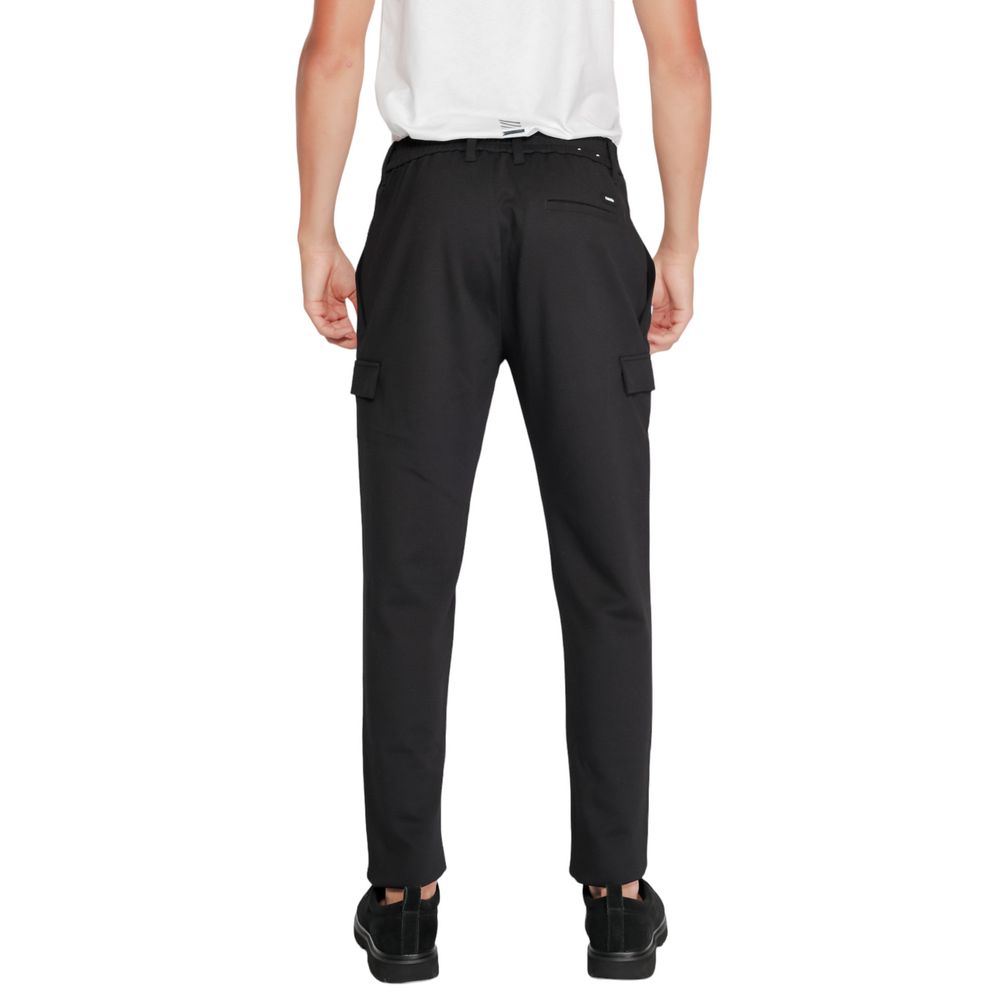 Calvin Klein Black Polyester Polyester Jeans & Pant