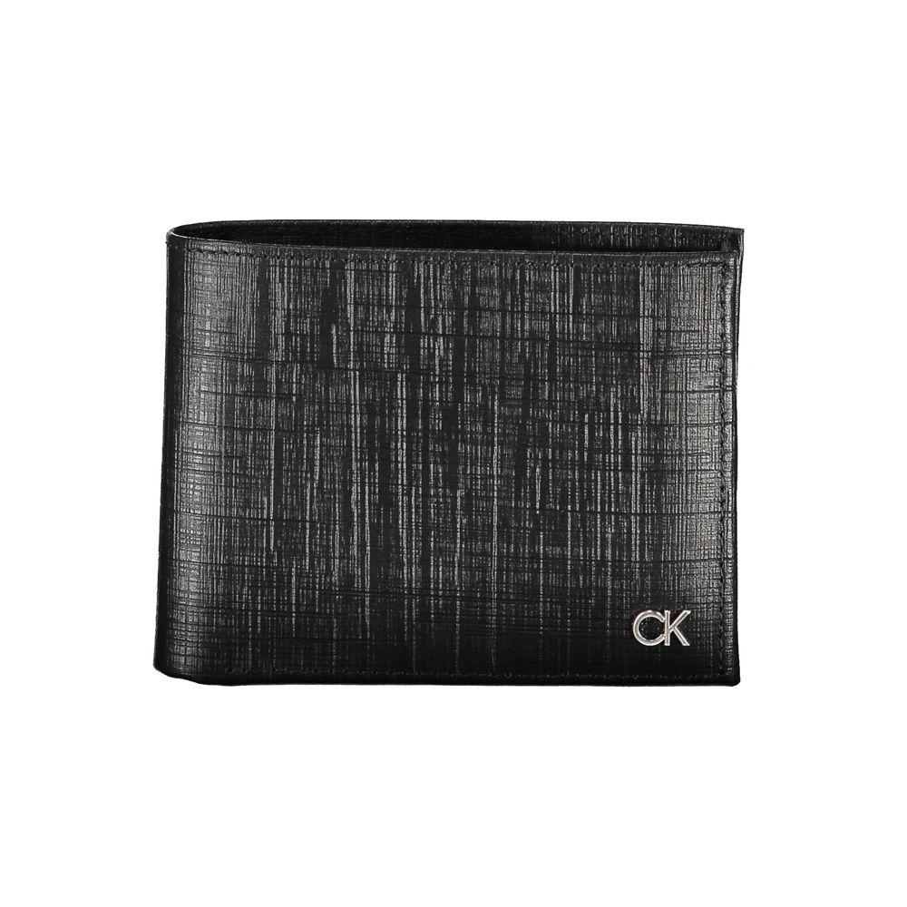 Calvin Klein Elegant Black Leather Wallet with RFID Block