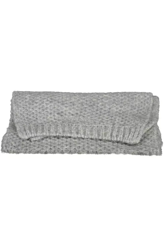 Calvin Klein Gray Alpaca Women Scarf