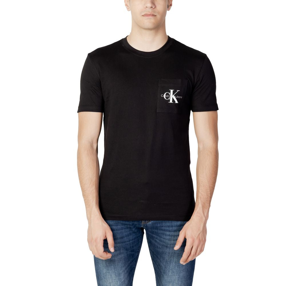 Calvin Klein Jeans Black Cotton T-Shirt