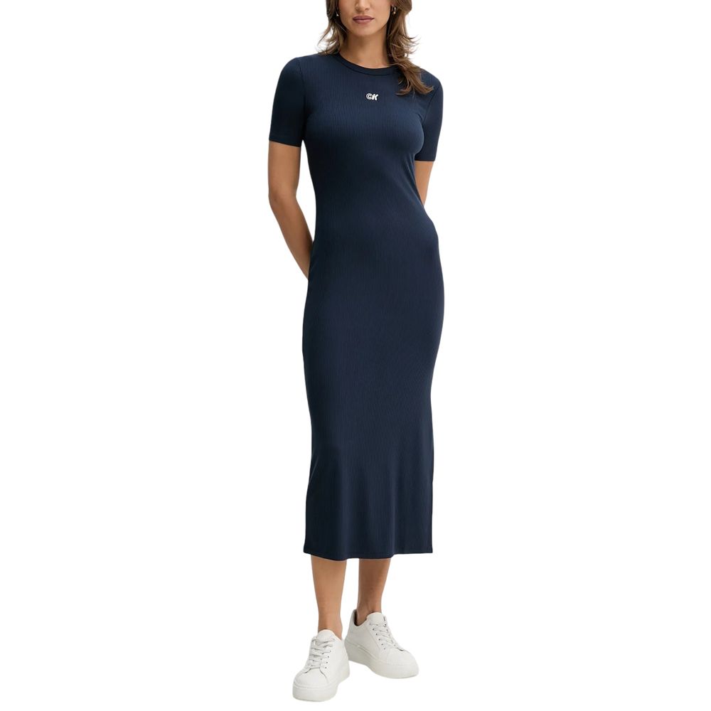 Calvin Klein Jeans Blue Modal Long Dress