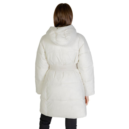 Calvin Klein Jeans Cream Nylon Jackets & Coat